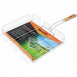 Объемная решетка-гриль SPARTA 300х400х65 мм, хромированная 69561 