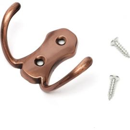 2-х рожковый крючок СКОБЯНОЙ РР медь 007658 
