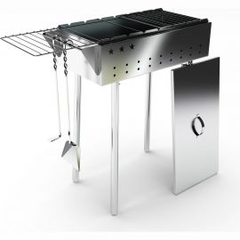 Мангал с откидными решетками GRILLUX Praktika B ВЗР 1255Б 