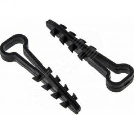 Дюбель-хомут для плоского кабеля EKF черный, PROxima, 100 шт. plc-nccf-5x8b 