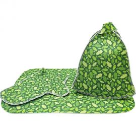 Набор для бани из трех предметов Бацькина баня печать Дубок 10421 