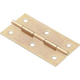 Карточная петля СКОБЯНОЙ латунир., 75 мм, 2 шт. 002849 