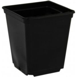Горшок для рассады Ангора 1 л, 11x11x12 см, квадратный, черный А5504чр 