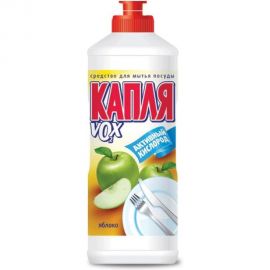 Средство для мытья посуды КАПЛЯ VOX 500 мл VOX активный кислород Яблоко 1558 600596 