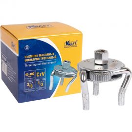 Съемник масляных фильтров KRAFT трехлапый, 43-102 мм KT 701055 