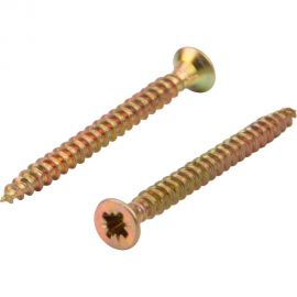 Универсальный саморез KRANZ 3x35, желтый цинк, 200 шт. KR-01-3311-014 