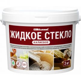 Калиевое жидкое стекло Bitumast 3 кг 4607952907805 