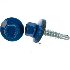 Кровельный саморез крепежная техника синий RAL 5005, 5.5х25 мм, 250 шт 420388 БК 