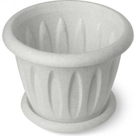 Горшок для растений с поддоном Martika Фелиция мрамор, 10.4 л, диам. 320 мм С106М 