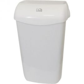 Корзина для мусора LIME 23 л, подвесная, с держателем мешка, белая 974230 