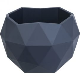 Кашпо bmc КШ9115 Топаз антрацит, 12.3х10 см, 0.5 л 062792 