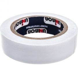 Изолента ПВХ UNIBOB 15 мм х 10 м, белая, 130 мкм 211772 