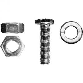 Болт Невский Крепеж DIN 933, с шестигранной головкой, оцинк., М6x30 + гайка + шайба 6 шт. 823877 