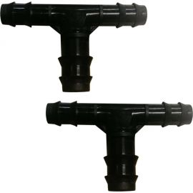 Пластиковый тройник для капельной трубки 16мм х 19мм х 16мм Профитт 2 шт. 1640707 