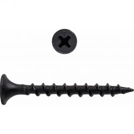 Саморез по дереву для гкл КВАДРА черный, PH2, редкая резьба, 3.5x32 yп. 20 шт. 350321208120 