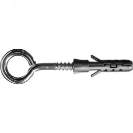 Шуруп-кольцо Невский Крепеж 3.5x30 + дюбель 4-распорный, нейлон, 6x30 6 шт. 818725 