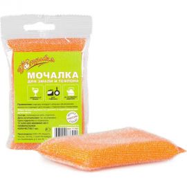 Мочалка для эмали и тефлона Золушка в полимерной оплетке, 1 шт. 11105 