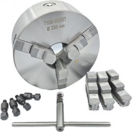 Патрон токарный 3-х кулачковый 250 мм TORNERI 7100-0035П 045385 