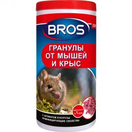 Гранулы от мышей и крыс BROS 250 г 700141 