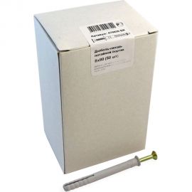 Дюбель-гвоздь с потайным бортиком крепежная техника 8х80, 50 шт 470820 БК 