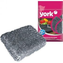 Губка для тефлона YORK Лиза в металлизированной оплётке 032020 