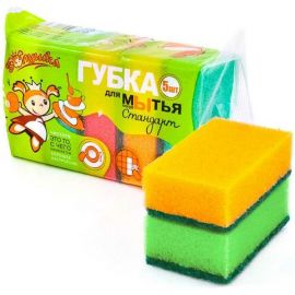 Губка для посуды Золушка Стандарт 5 шт. 614 