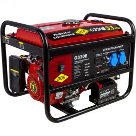 Бензиновый генератор DDE G330E 1ф 3,0/3,3 кВт бак 15 л двигатель 7 лc эл. старт 792-551 