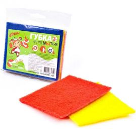 Губка для посуды Золушка Эффект абразивная, 3 шт. 583 