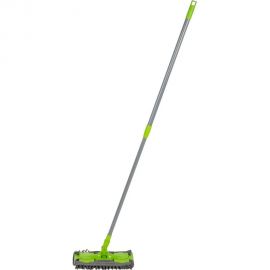 Швабра для пола Рыжий кот CLAMP с насадкой из микрофибры на защелках 310460 