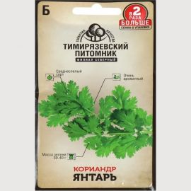 Семена Тимирязевский питомник кориандр Янтарь 10 г 4630035660106 