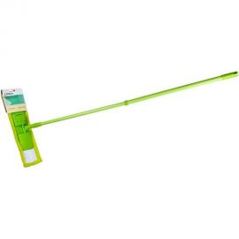 Швабра для пола PERFECTO LINEA Solid с насадкой из микрофибры, зеленая 43-492023 