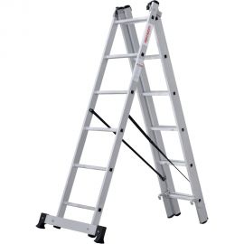 Трехсекционная лестница Новая Высота 3х6 ступеней 1230306 