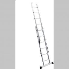 Алюминиевая 2-секционная лестница UFUK 2х6 ступеней 411206 