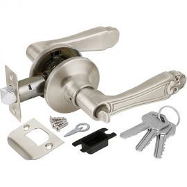 Ручка защелка PUNTO 6037 SN-E кл./фик. мат. никель 36899 