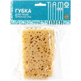 Губка для тела TIAMO SPA ОРИГИНАЛ Люкс с петлей, коралловый поролон 7751 
