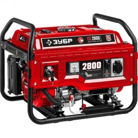 Бензиновый генератор с электростартером ЗУБР 2800 Вт, СБ-2800Е 