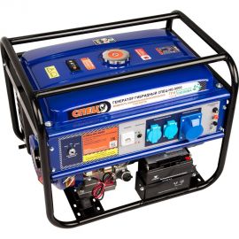 Гибридный генератор газ-бензин СПЕЦ HG-9000 и комплект для подключения к сети+баллону 