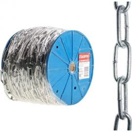 Сварная длиннозвенная оцинкованная цепь STARFIX LLC М2 DIN 763 бухта 80 м SMP-42314-80 