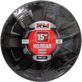 Колпак колеса REDMARK R15 Галакси, черный глянец пруж., комплект 2 шт. RM11531 
