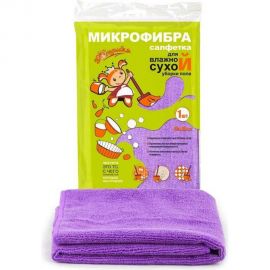 Сухая салфетка для пола из микрофибры Золушка 50x60 см, 1 шт. 9846 