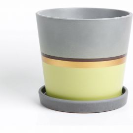 Горшок ООО КОМПОЗИТ Лувр зеленый конус №4. КБ-К4-164-01 