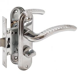 Защелка БУЛАТ ЗЩ1-Д01.04 (П) АЛЬФА (хром; правая; с фиксацией) 13948 