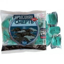 Приманка ЛЕТО №1 Крысиная смерть, мягкие брикеты пак, 200г 9051 