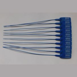 Пластиковая номерная морозостойкая пломба Пломба.Ру D 2 мм., L 255 мм., Цвет синяя 100 шт. 639325 