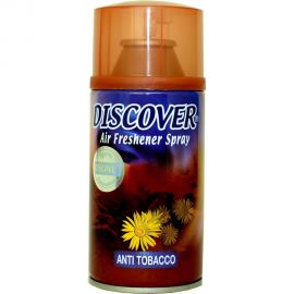 Сменный баллон для автоматического освежителя DISCOVER ANTI TOBACCO 320 мл с корицей DSR 0016-13 