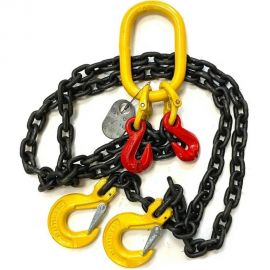 Двухветвевой цепной строп с укорачивающими крюками ТамбовТехСнаб 2СЦ 1.6 т, 1 м 7930124367259 