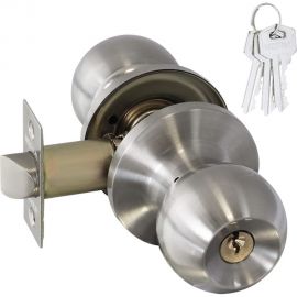 Ручка-защелка НОРА-М NEW мат.никель ЗШ-01 ключ/фикс. 15683 