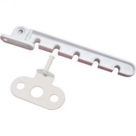 Оконный ограничитель Скобис 5-и позиционный, пластиковая гребенка, белый, 100 шт. 4680016802032 