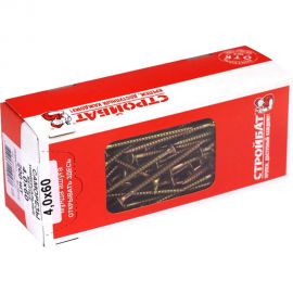 Универсальные саморезы Стройбат желтые 4.0х60 200 шт. 2641132 / 076071 