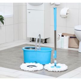 Набор для уборки Доляна ведро с металлической центрифугой, швабра, дополнительная насадка, цвет МИКС 140362 